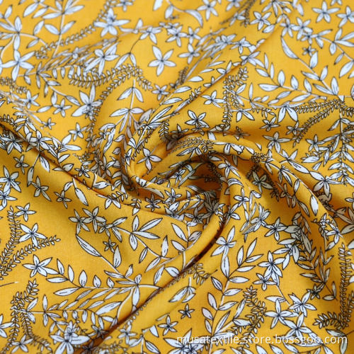 Tissu de rayonne à imprimé floral tissu viscose doux